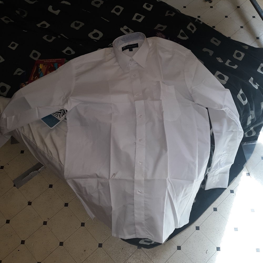 Fatino landi white dress shirt